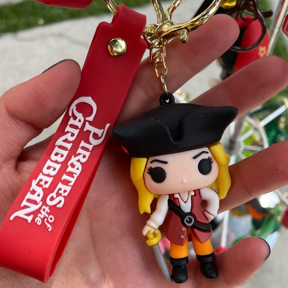 Pirates of the Caribbean Keychain with Figure